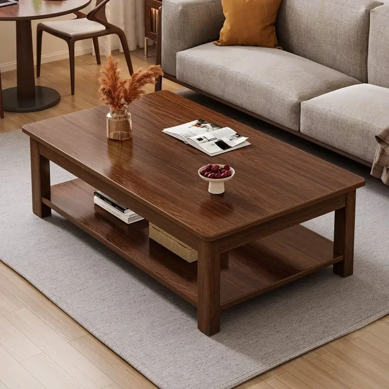 

Living room household small apartment solid wood coffee table office simple table living room table Chinese rectangle