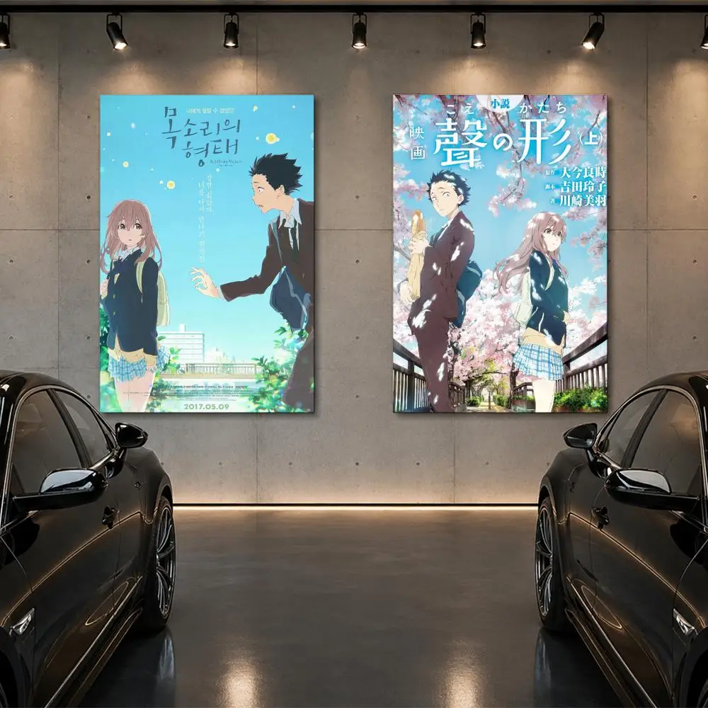 Anime A Silent Voice Poster Room Decor Home Wall Art Printing Waterproof Garage BedRoom Posters Gift