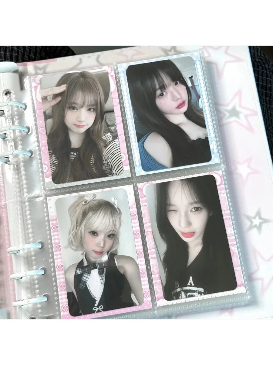80 szt. Papieru do tła na karty Kpop, 6,5x9,1 cm, papier do dekoracji na fotokarty 3-calowe, pasuje do albumów i segregatorów. — zdjęcie produktu 7