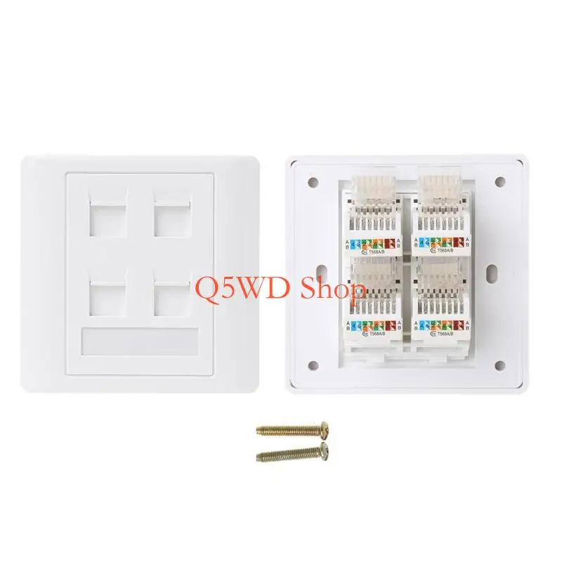 

Q5WD 86 Type Computer Socket Panel Cat5e Module RJ45 Кабельный интерфейс Outlet