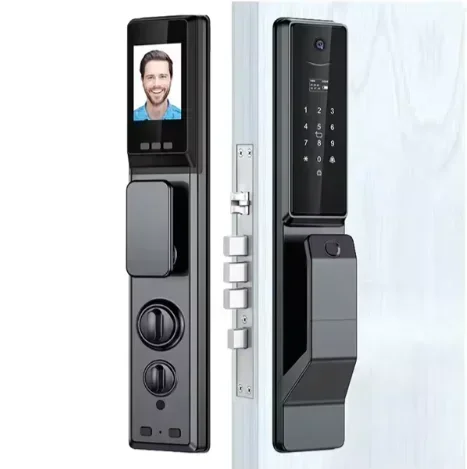 Biometric Real Time Video Intercom Waterproof  Security Face Recognition Smart Door Lock