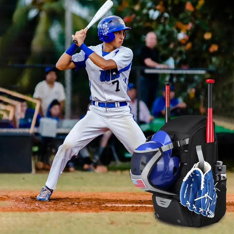 Baseball Backpack Bat Bags Baseball Youth Boys Lightweight Bat Bags For Boys Baseball & Softball Backpack Bat Bag Softball Bag