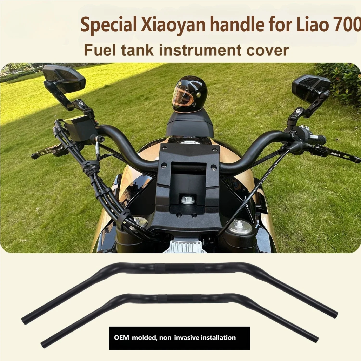 For Benda LFC700 Rearward-adjustable accessory handlebar with small curved handle and rearward direction handle