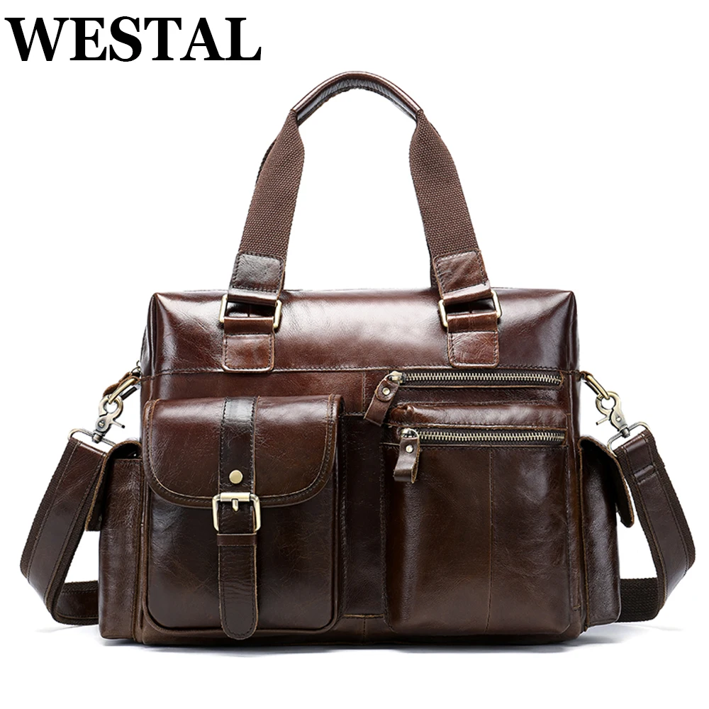 WESTAL-bolsa de viaje plegable de gran capacidad para hombre, organizador de maleta de cuero, equipaje de mano, Tote de viaje, bolsas de fin de semana para acampar