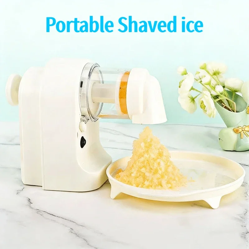 

Portable electric Shaved ice Shaker, with suction cup tray snowflake Shaved ice, suitable for home, kitchen, bar, commercial use