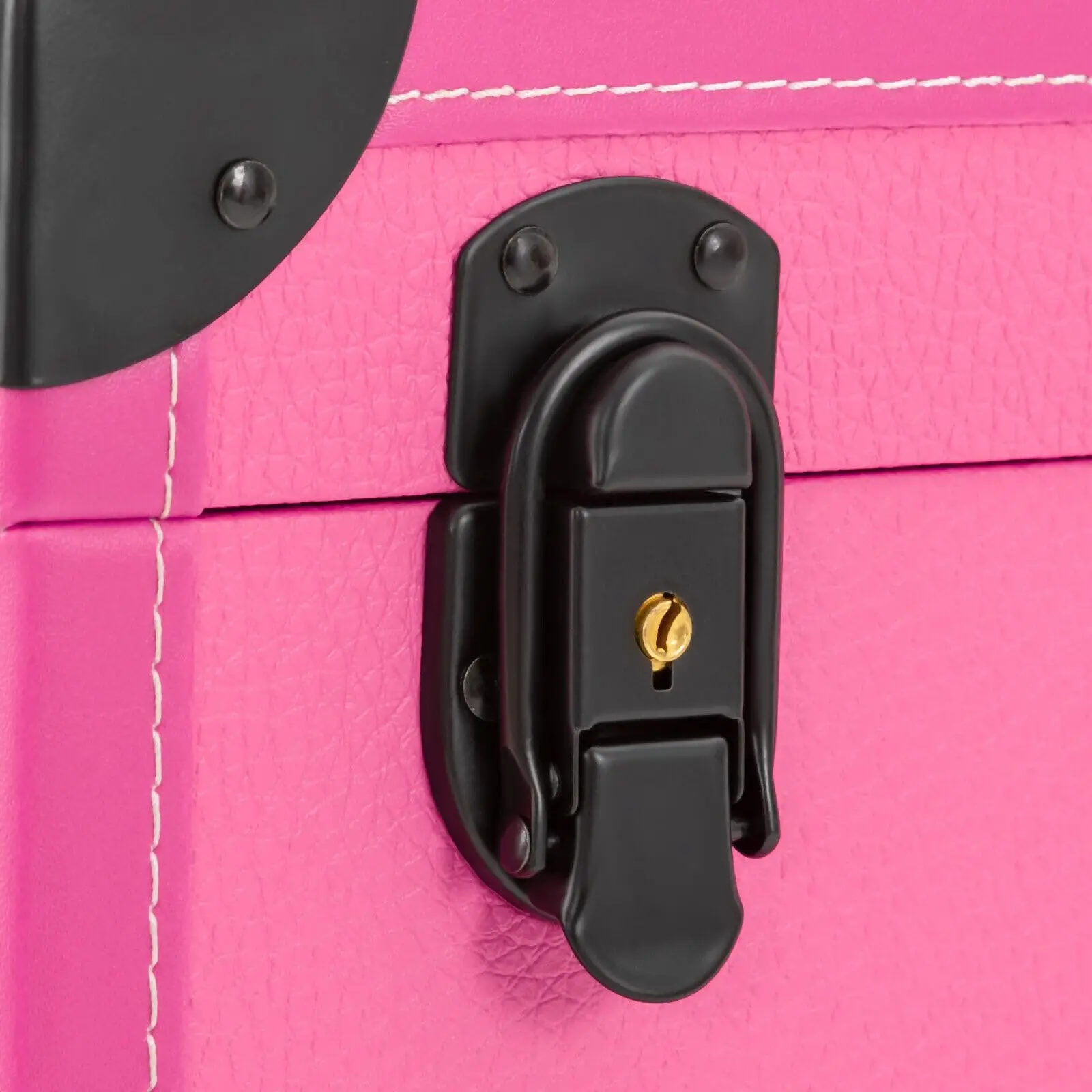 حقيبة مكياج دوارة، حقيبة مستحضرات تجميل على عجلات، عربة تخزين أظافر مكونة من 3 طبقات مع جيب تخزين شفاف، عربة تنظيم طلاء السفر