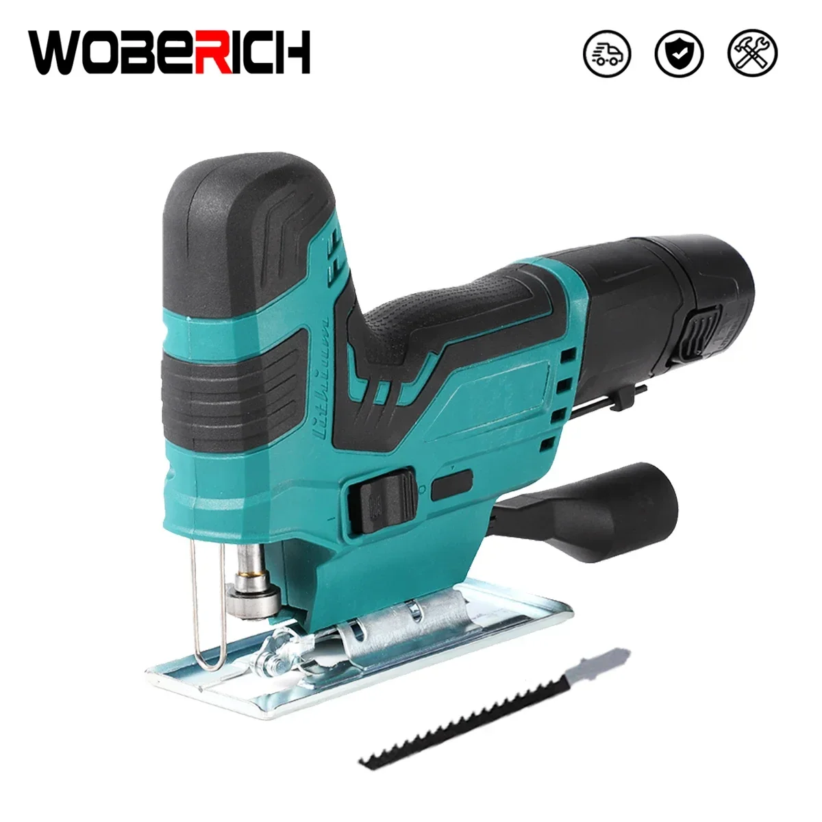 12V 65mm 5600RPM Cordless Jig Saw Electric Jigsaw Portable Woodworking Power Tool With 1/2 battery