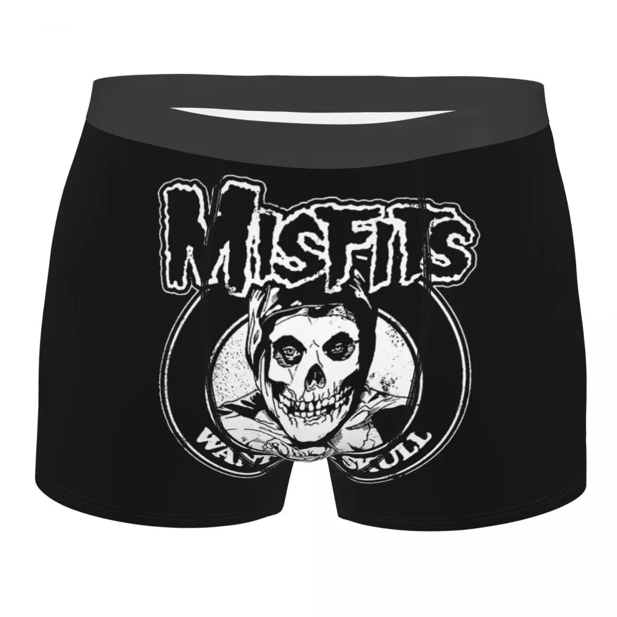 

Male Sexy Misfits Horror Punk Rock Band Underwear Boxer Briefs Men Soft Shorts Underpants