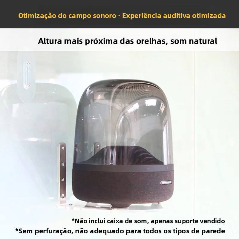 頑丈な壁掛けアクリルサウンドバーサポートブラケットホームオーディオ機器スタンドディスプレイシェルフモダンなミニマリストデザイン