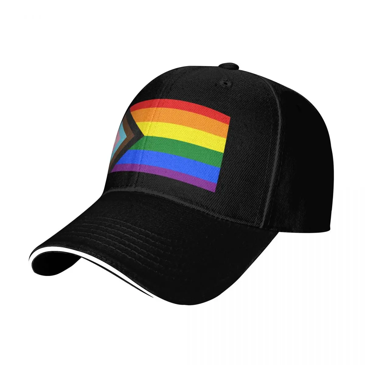 Progress Pride flag design Baseball Cap Low Profile Unstructured Unisex for Men Women Outdoor Golf Running Hiking
