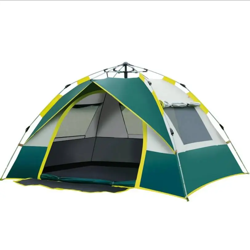 Automatic Tent 190T Polyester Portable Waterproof Sunscreen Automatic Pop up Outdoor Camping Tent for Family