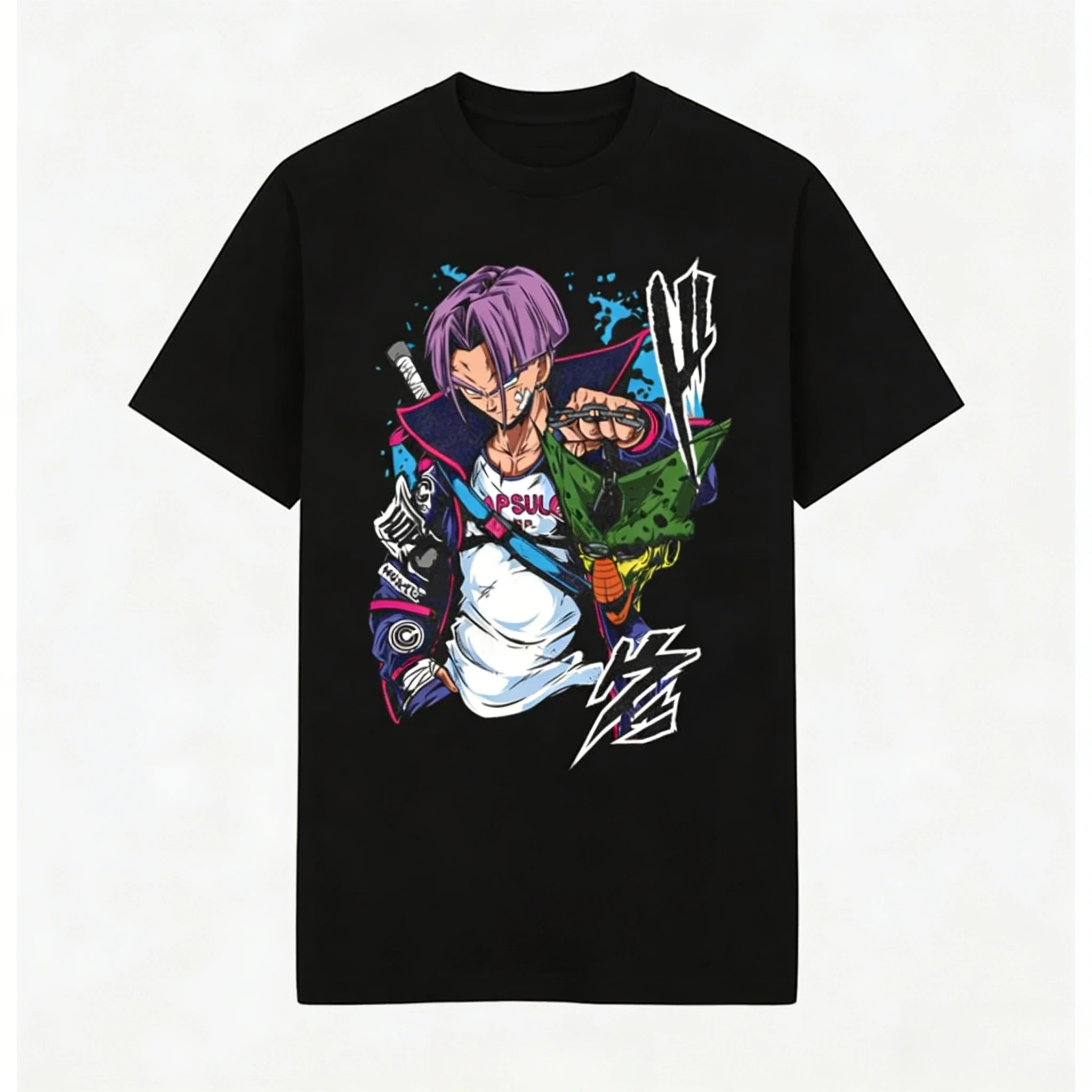 Dragon Ball-Top de manga corta para hombre y mujer, Top informal de moda americana con estampado de Anime Harajuku, novedad de verano 2026