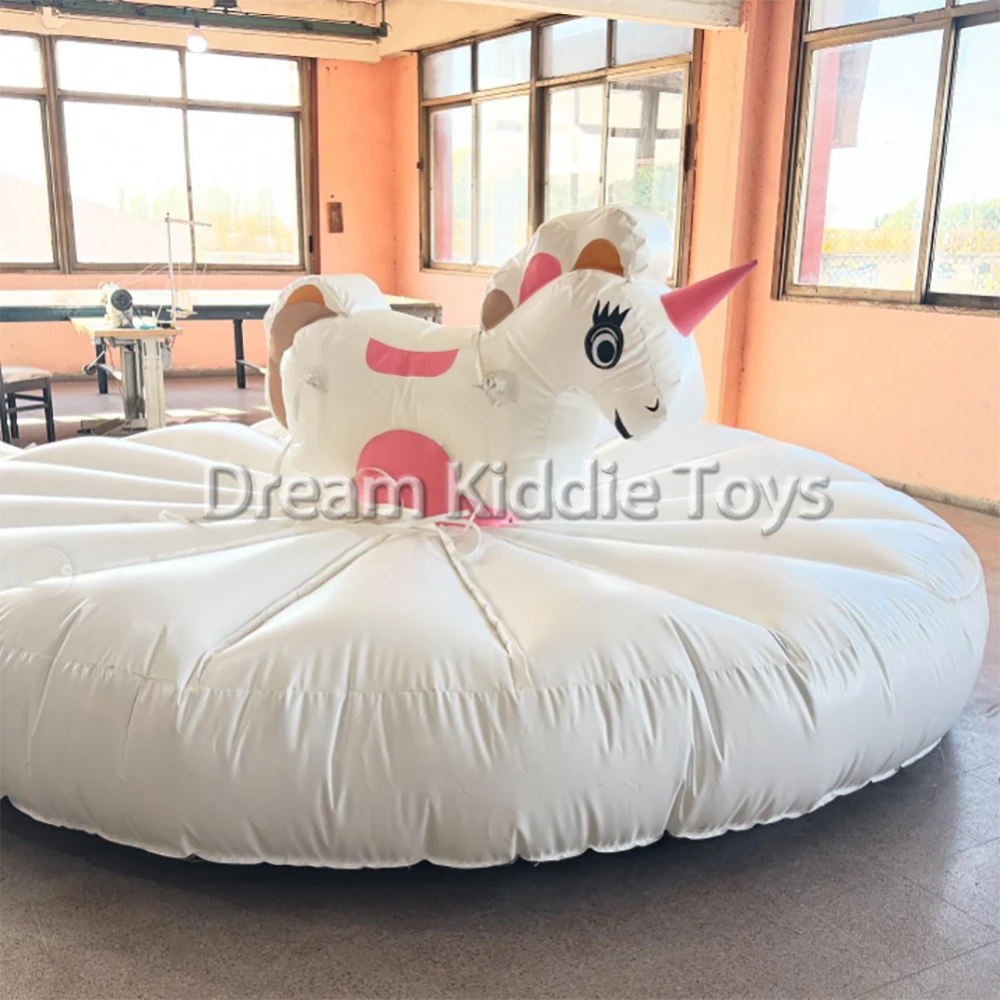 Customized  PVC  Inflatable Mechanical Bull Riding Bullfighting Mat Out Play Equipment for Kids and Adults,Commercial Rental