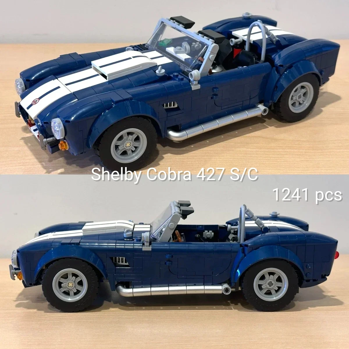 

Набор для сборки модели спортивного автомобиля Shelby Cobra, 1241 деталь, 10357, развивающая игрушка, подарок на Рождество и день рождения для мальчиков