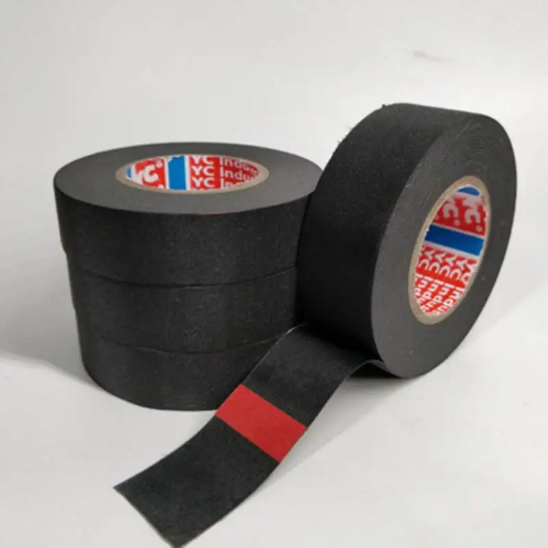 15M Car Cable Harness Wiring Fabric Loom Tape Heat Resistant Adhesive Automotive Cloth Electrical Tape