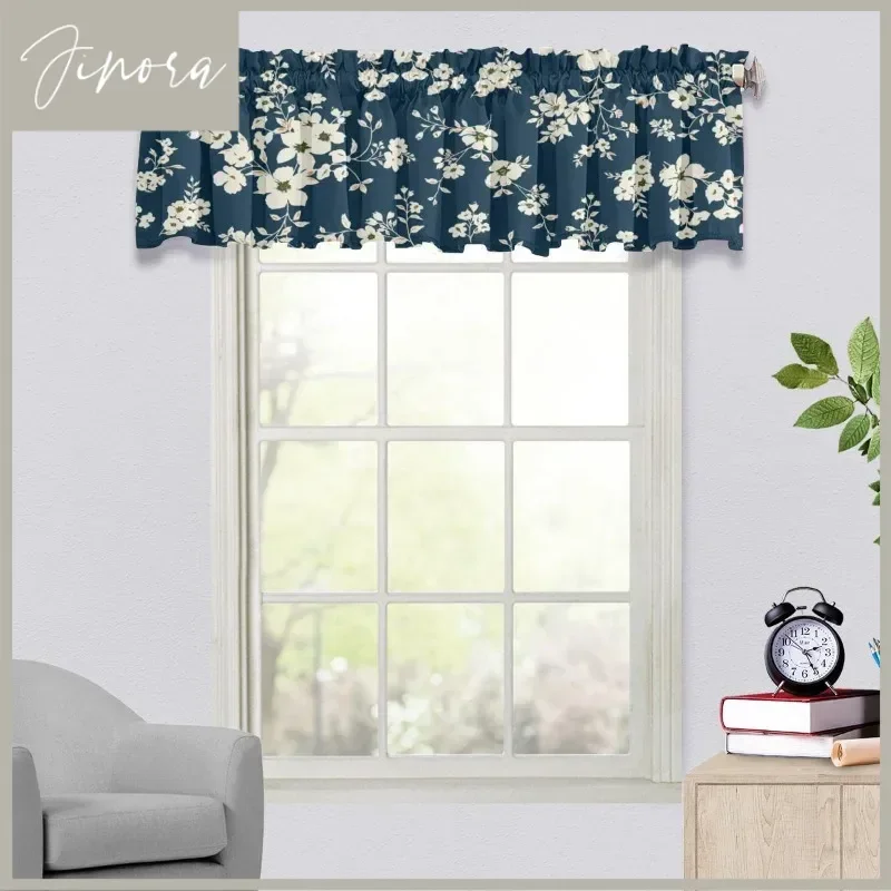 Classical Style Small Floral Window Curtains Fresh Floral Print Girls' Bedroom