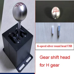 Gear Shift Head Knob For H Gear Shifter Manual For Logitech G29 G27 G25 G920 For Thrustmaster T300RS/GT Sim PC USB Racing Simula