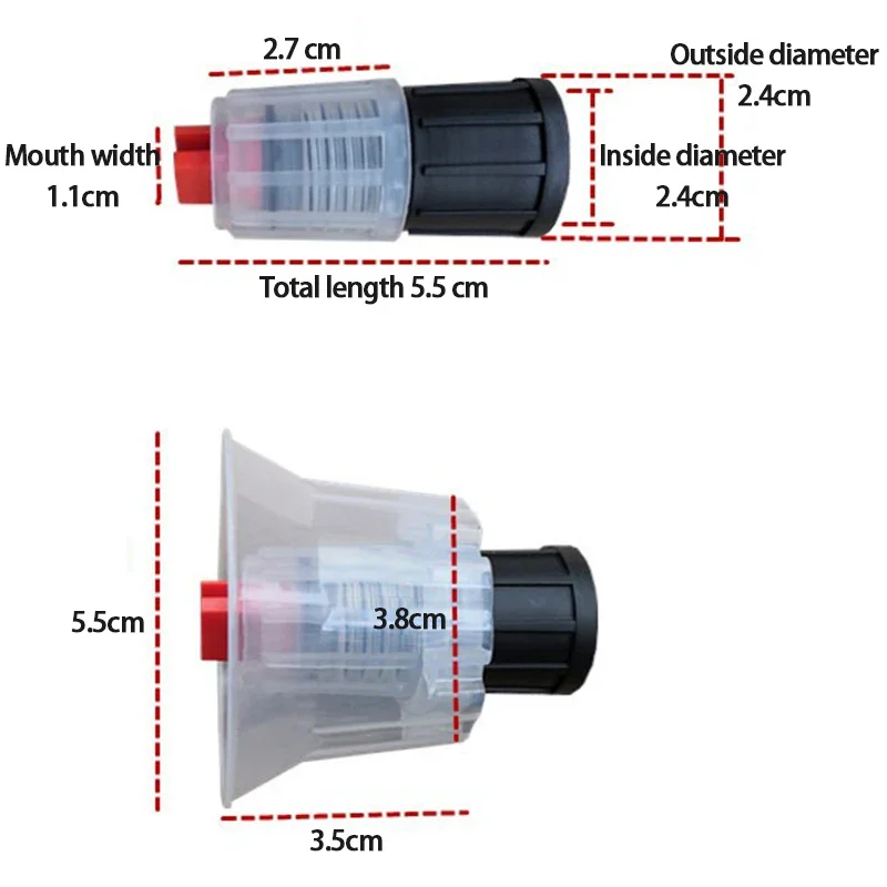 1/2 قطعة فوهة الرغوة تعمل باليد مضخة رغوة البخاخ اليد الضغط رغوة بخاخ الماء غسيل السيارات دليل رغوة الثلج انس فوهة