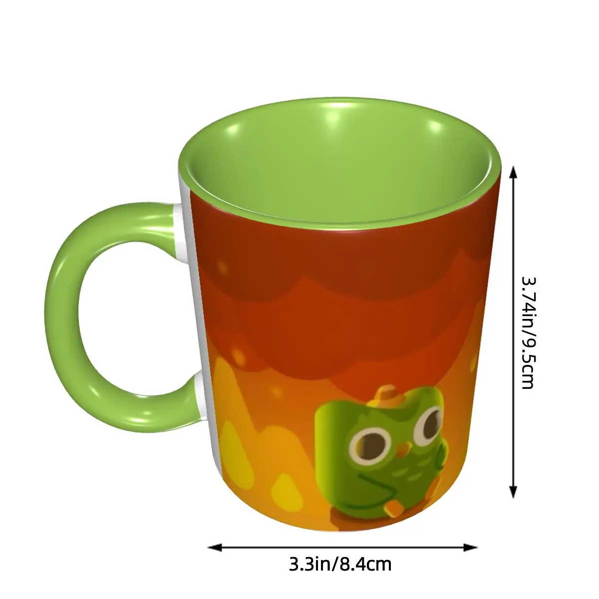 Duolingos Owl Duo Time To Practice Coffee Mug DIY Custom Ceramic Milk Tea Mug