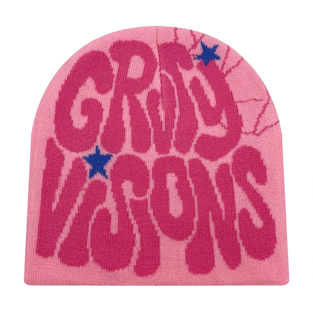 Neue Europäische und Amerikanische Beliebte Acryl-Mütze mit GR-Buchstaben-Jacquardmuster, Modische Outdoor-Strickmütze für Männer und Frauen – Detail 13