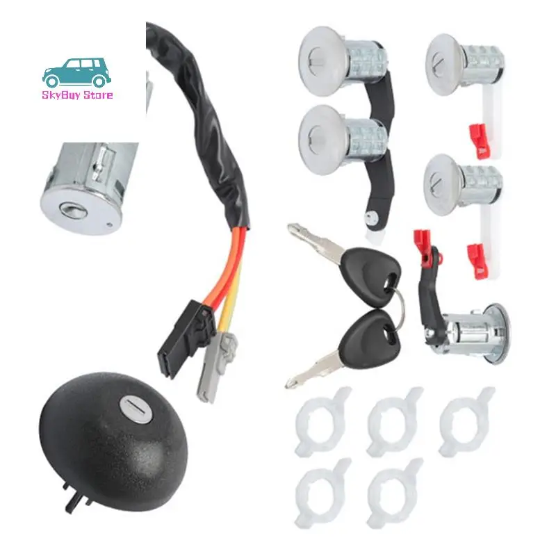 

Ignition Switch Lock Core Assembly 7701471591 Car Ignition Steering Switch Barrel Lock Forrenault Opel 7701475696
