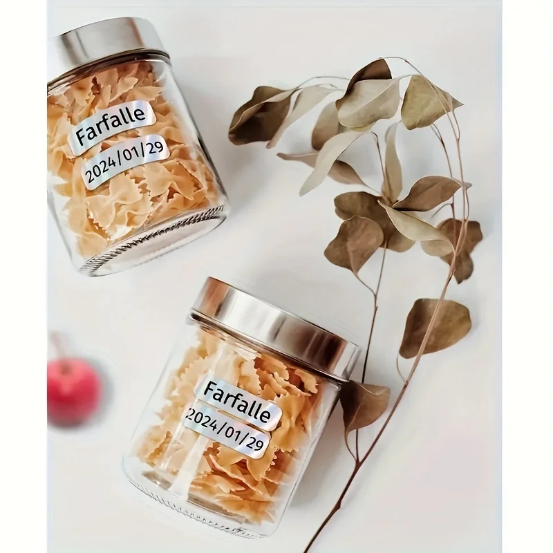 Étiquettes autocollantes thermiques à paillettes arc-en-ciel – Auto-adhésives, imprimables, adaptées aux emballages cadeaux de Noël, les étiquettes de prix et le bricolage