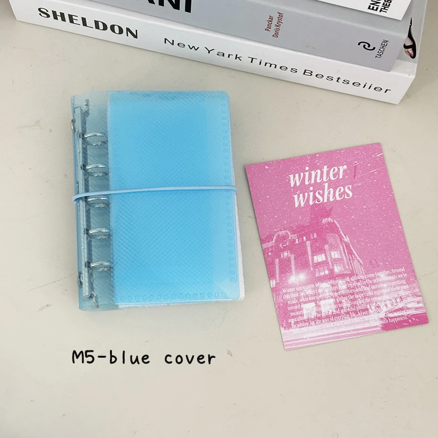 M5/A7 Loose Leaf Journal Notebook Cover, dreifache tragbare Hülle, DIY Nachfüllpapiere/Taschen, Junk Handbook Aufbewahrungsorganisator – Detail 11