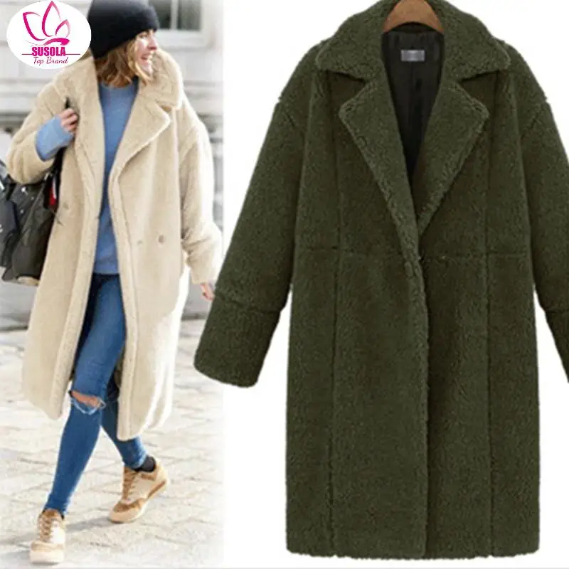 

Women Woolen Coats Female Winter Jackets Elegant Wool Blends Coat Ladies Purple Windbreaker Outwear