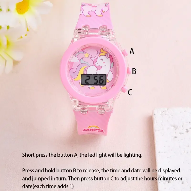 Cartoon Electronic Watch For Boys And Girls, Luminous Watch School Supplies, Ideal choice for Gifts