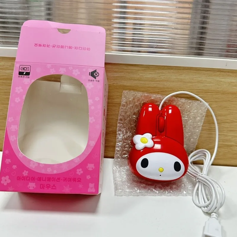 Sanrio New My Melody Kawaii Anime Cartoon Rabbit Mouse Wired Wireless Bluetooth Fashion Trend Cute Sense of Luxury Sweetness