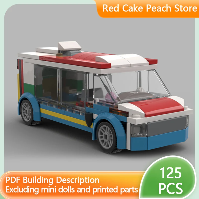 

City Car Model MOC Building Bricks Means Of Transportation Mini Bus Modular Technology Children Holiday Gifts Assemble Toys Suit