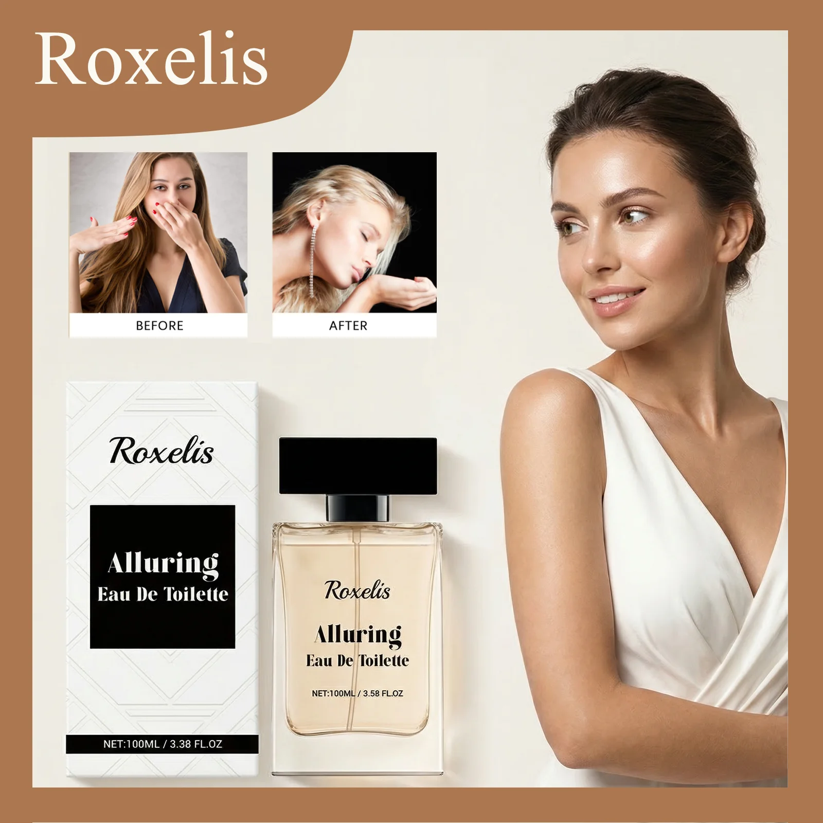 

Парфюм Roxelis 100 мл с феромонами, стойкий аромат, легкая текстура, для многих случаев, романтических свиданий, элегантный парфюм.