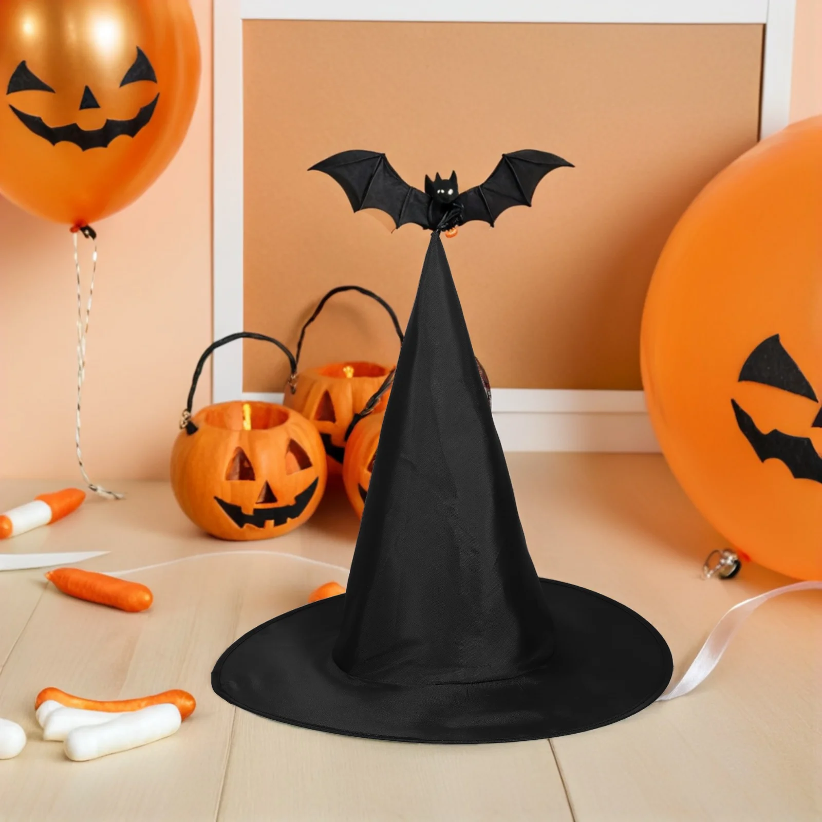 

12 Pcs Halloween Wizard Hat Party Decoration Witch Centerpiece Spooky Yard Prop Cosplay