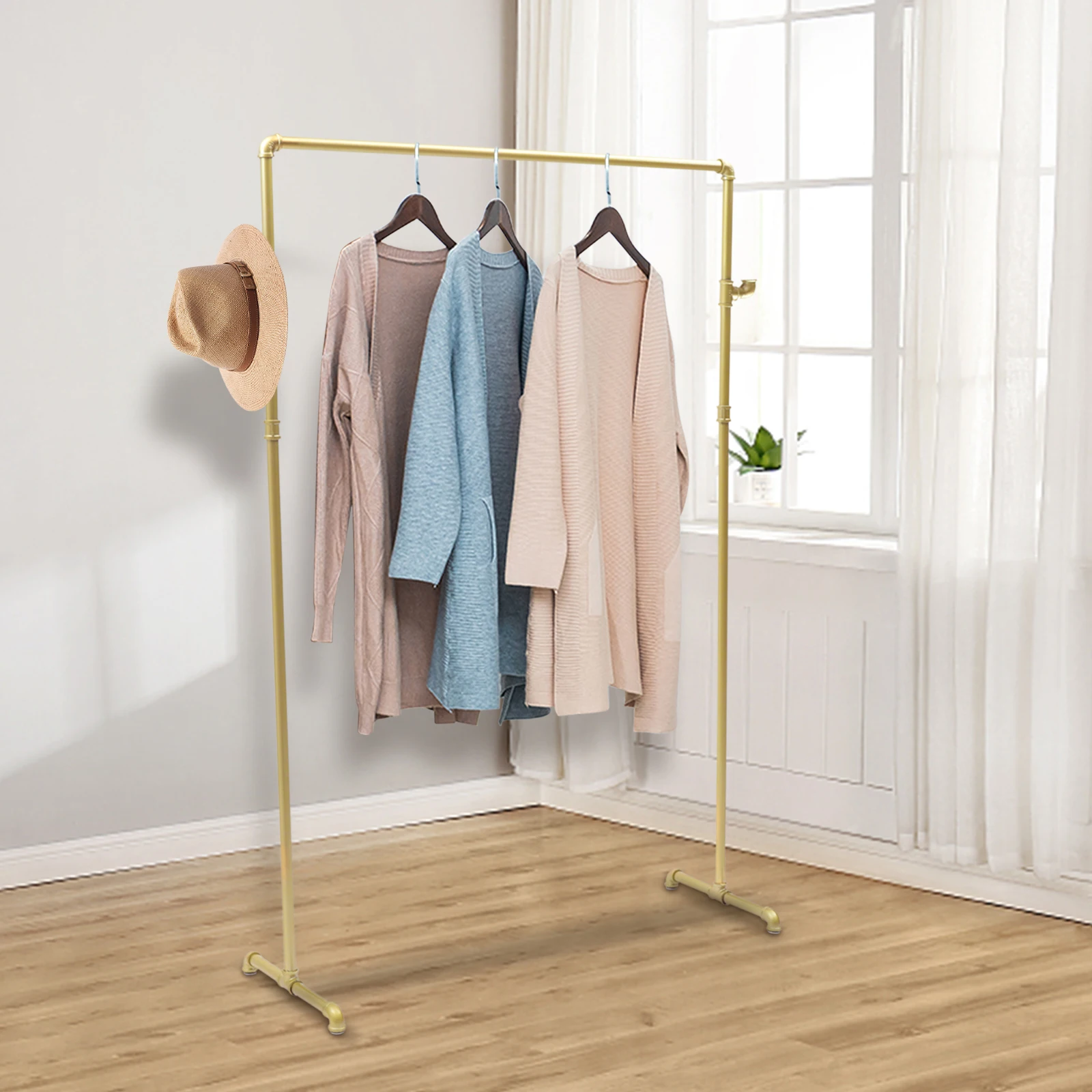 Clothes Rack Heavy Duty Wardrobe Hanger Garment Storage Stand Closet Organizer