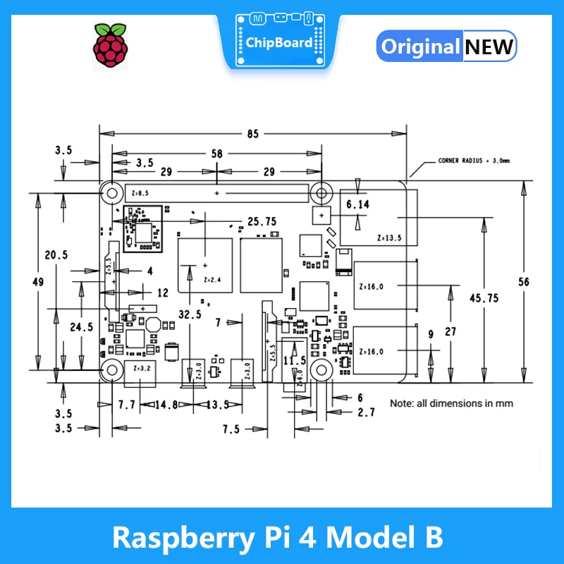 Raspberry pi 4 modelo b 2/4/8gb ram kit desenvolvedor