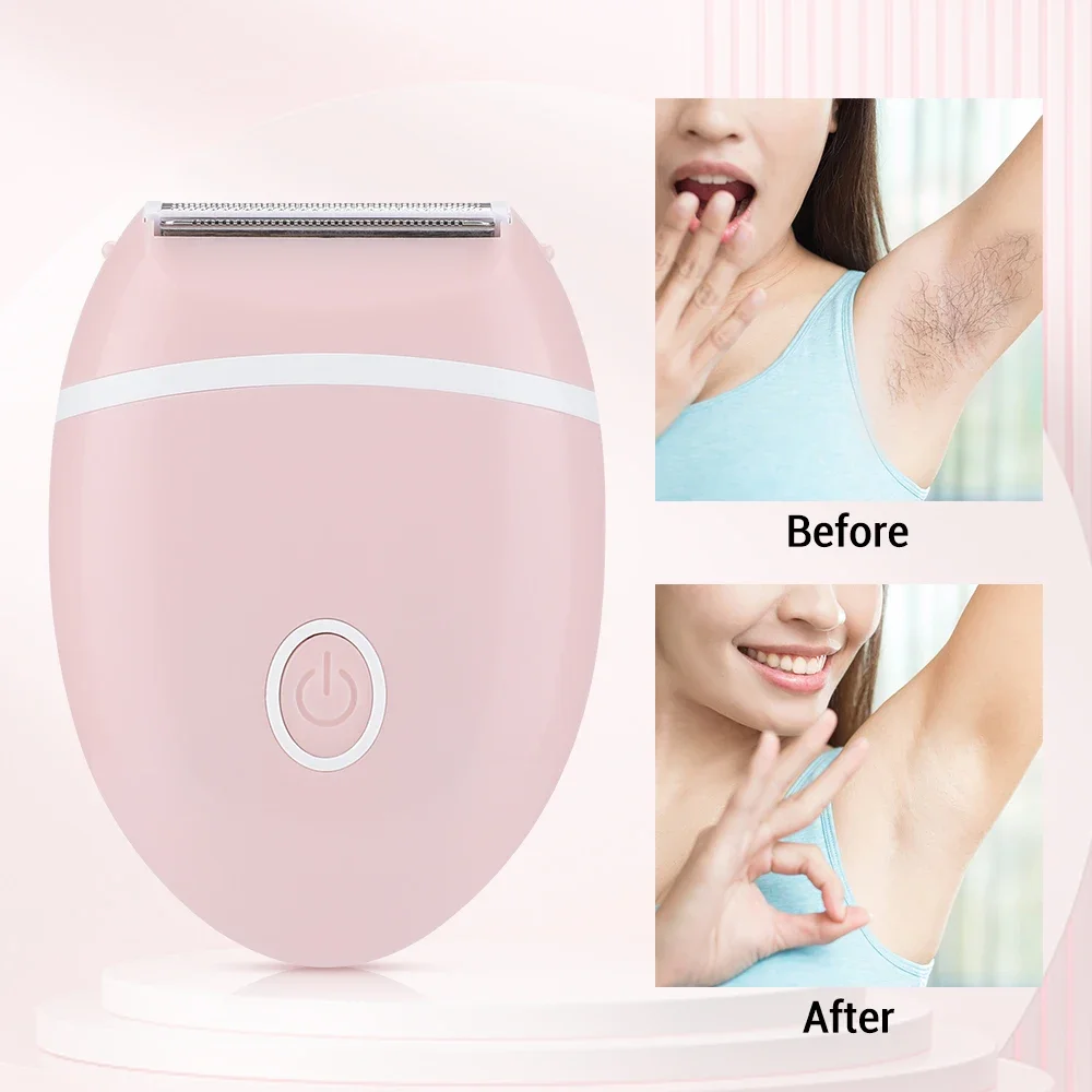 Afeitadora eléctrica para mujer, Mini maquinilla de afeitar lavable, equipo especial de depilación para todo el cuerpo, pierna, axila, área íntima 3 en 1