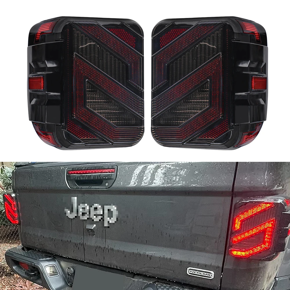 Светодиодные задние фонари в сборе с указателем поворота, резервным и стоп-сигналом Plug & Play для Jeep Gladiator JT 2020+ JT1011