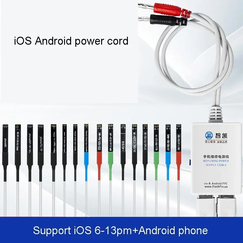 Zhikai-Cabo de Teste de Alimentação, Linha Boot Móvel para iPhone 6-15 Pro Max, Reparar Ferramenta de Inicialização Tester para Android, Huawei, OPPO