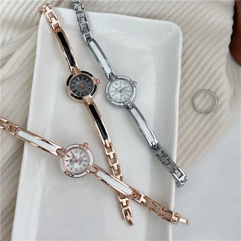 Brand Women Bracelet Watch Simple Fashion Thin Band Quartz Watch Alloy Wristwatches Gift Clock Dropshipping Relojes Para Mujer