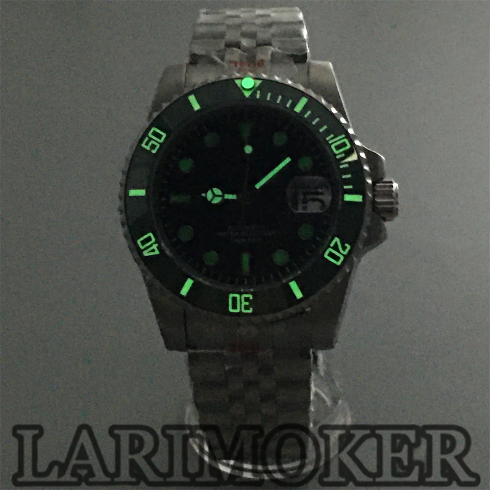 BLIGER 40.5mm Diving Automatic Mechanical Men's watches Ceramic Bezel Sapphire Waterproof Wristwatch NH35 PT5000 Movement