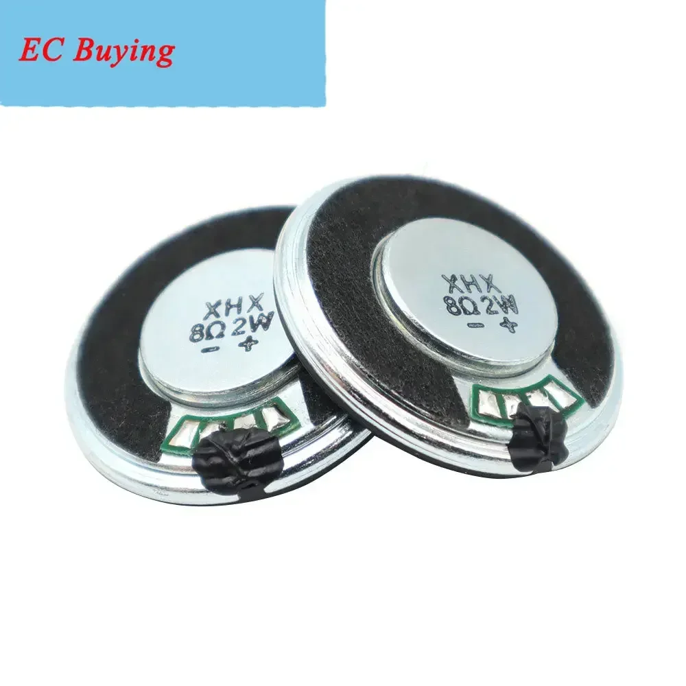 2Pcs/Lot 32MM 8Ohm 2W Iron Case Internal Magnet Speaker Ultra-thin 32*5.5MM Diameter 32 MM 8 Ohm 2 Watt Loud Speaker Loudspeaker