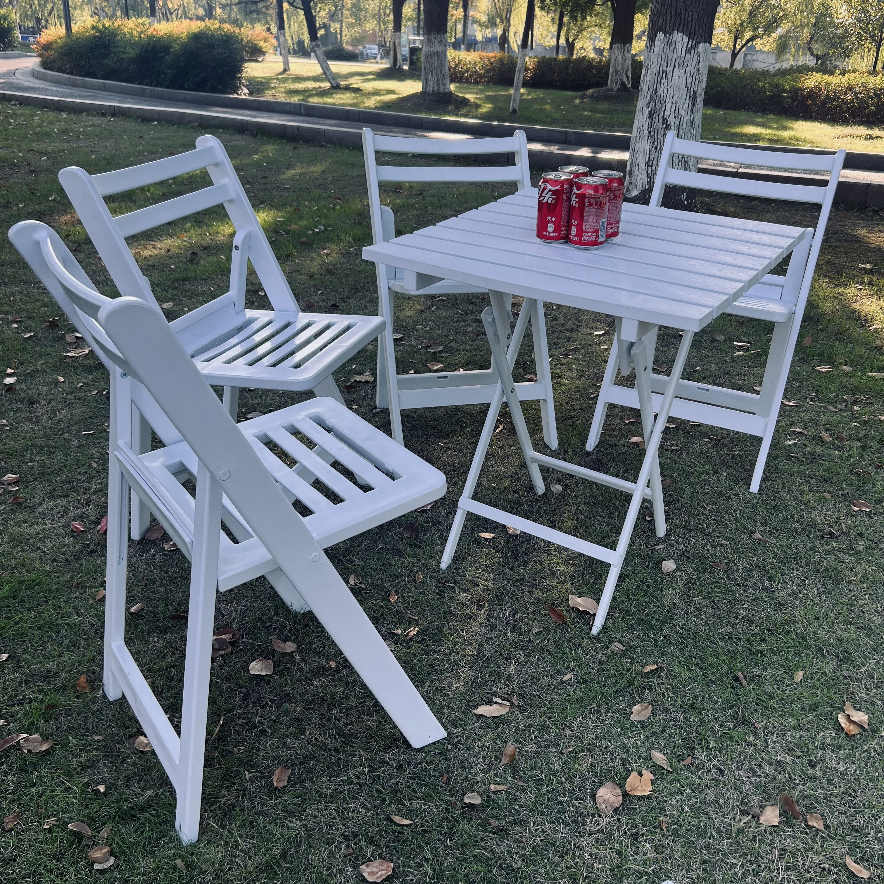Outdoor Furniture Garden Dinning Table And Chair Set For 2 In Park Foldable Room Dining Table Set Coffee Shop Table And Chair