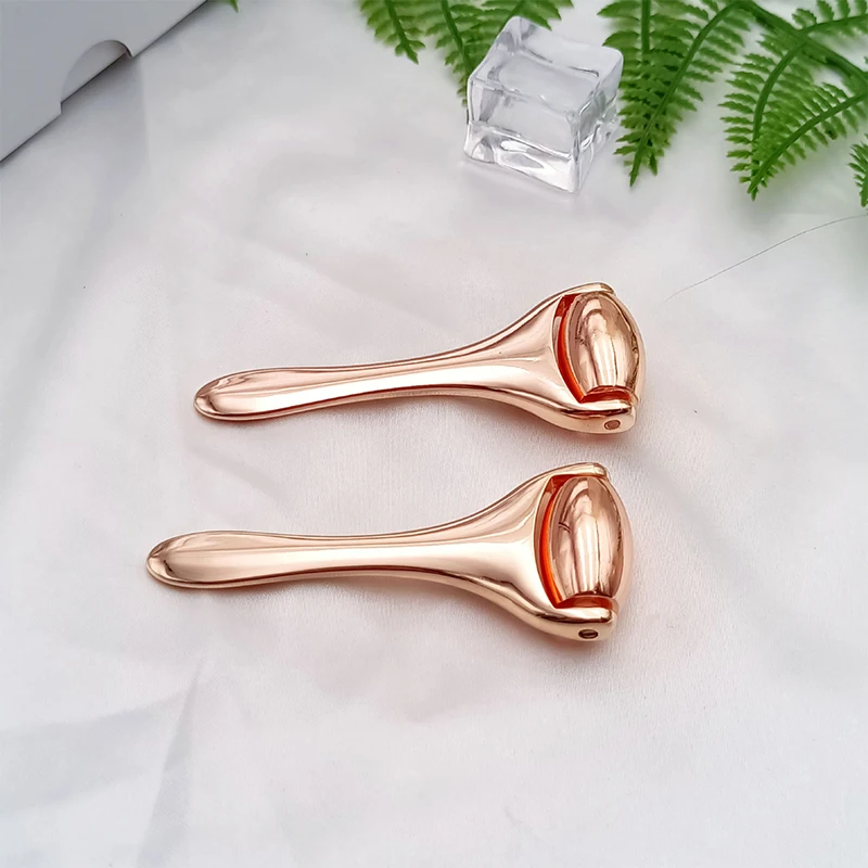 1Pcs Metal Cooling Face Roller Skin Cooling Ice Roller Eye Facial Massager Anti-aging Face Lift Pain Relief Beauty Spa Tool