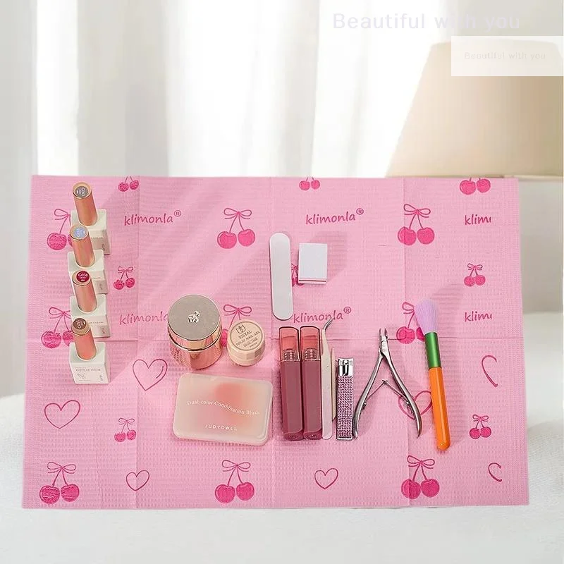 New20/50/125pcs Tappetino da tavolo usa e getta Nail Art Asciugamani di carta per unghie impermeabili Cuscinetti puliti Protezione Tovaglioli per manicure