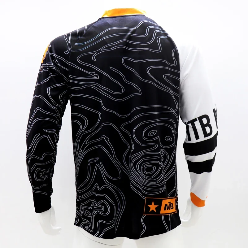 Long Sleeve Quickdry Men MTB Cycling Jersey Downhill Road Bike Shirts Mountain Bicycle Wear Motocross Ciclismo Cloth image 3