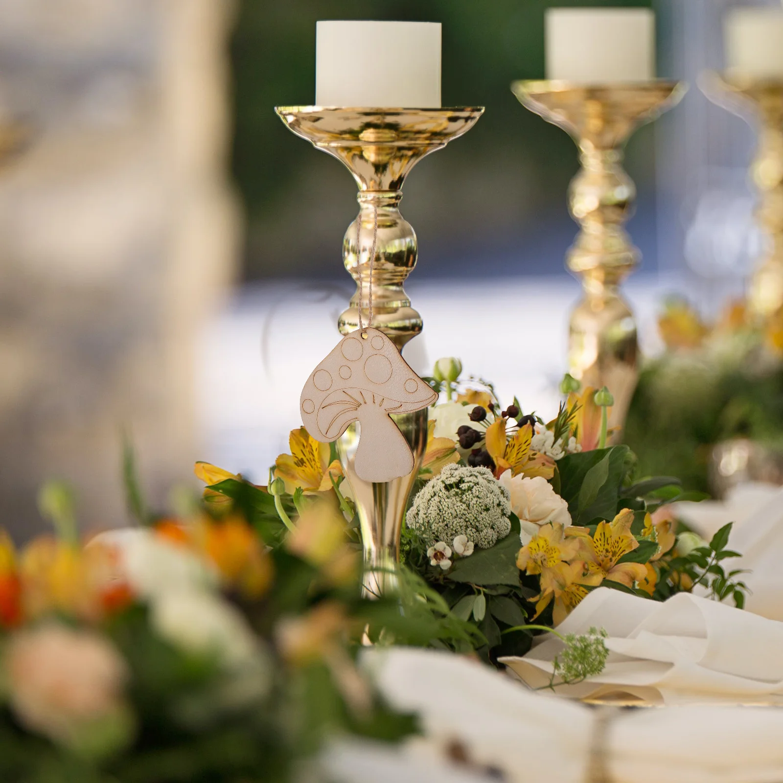 1 مجموعة شرائح الفطر الخشبية رقائق الخشب غير المكتملة Diy بها بنفسك الحرف ديكور المنزل الزينة الزفاف لوازم الحرف الخشبية #1