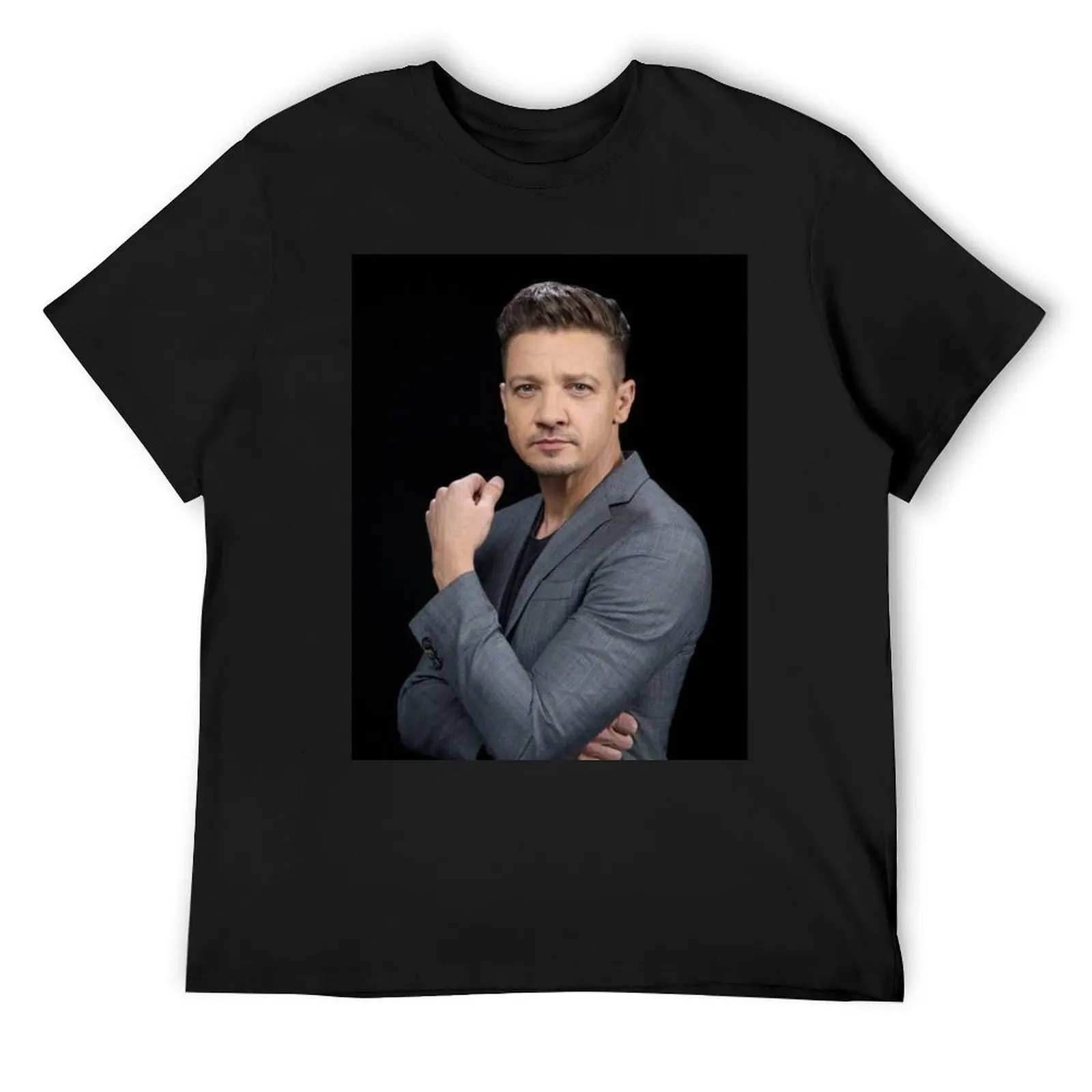 Jeremy Renner T-Shirt anime stuff vintage clothes mens champion t shirts