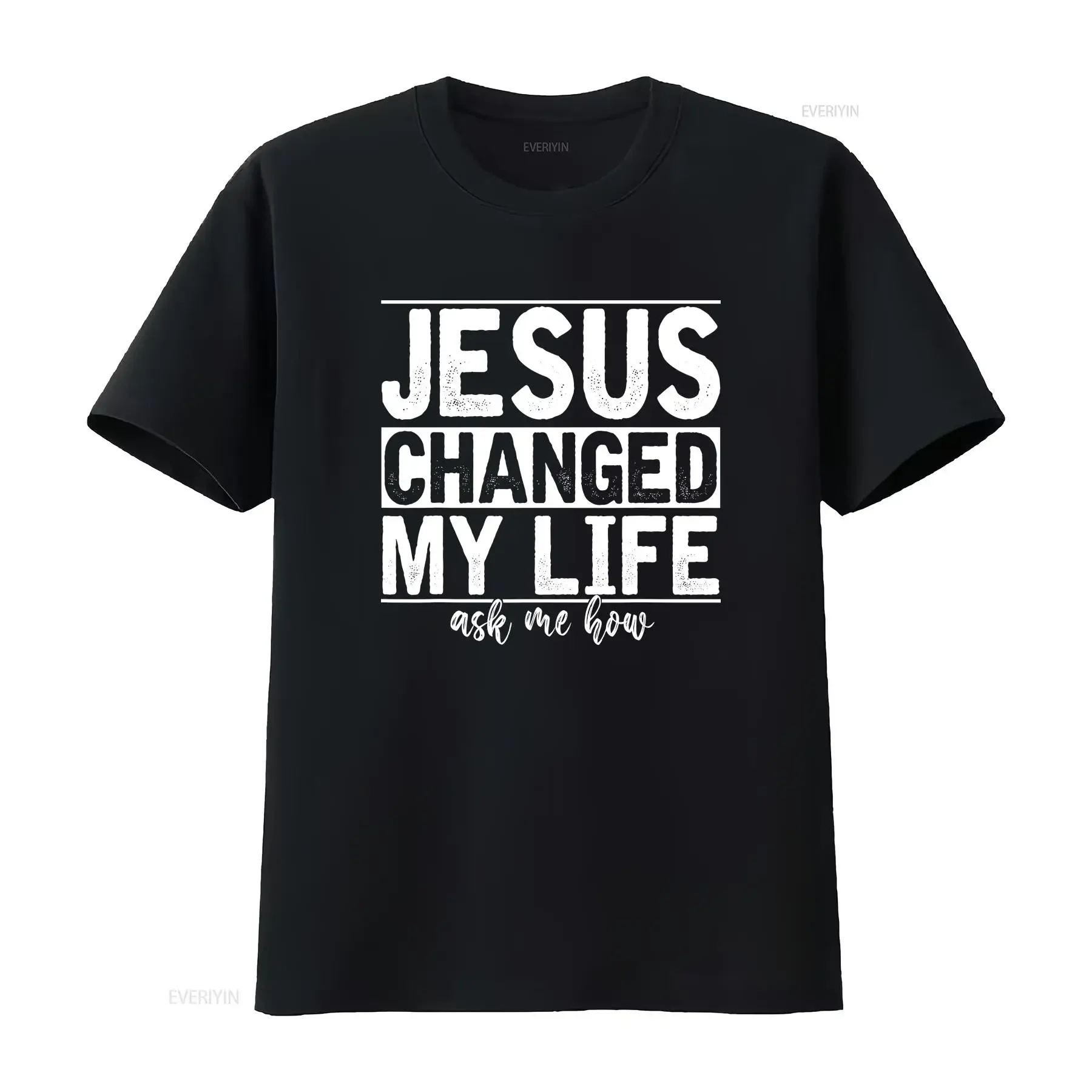 Jesus Changed My Life Asked Me How Christ Devotee T Shirt S 3XL vintage Washed Soft Comfortable Versatile designer clothes