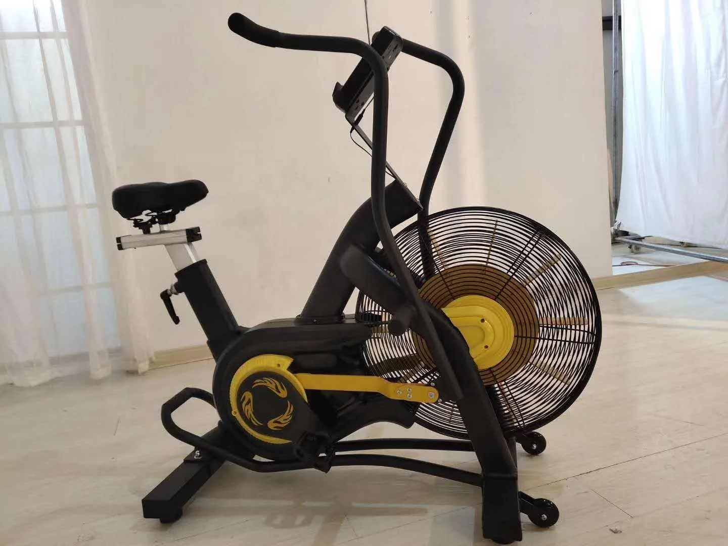 Commercial Gym Fitness Equipment Air Bike Body Building Cardio Air Bike Exercise Fan Bike