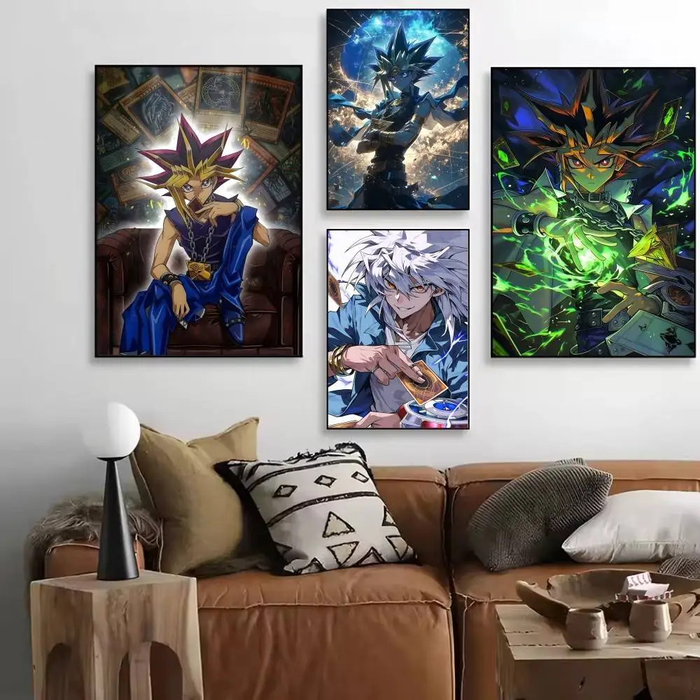 1PC Y-Yu Gi Oh Classic Anime Posters HD Print Vintage Wall Art Decor for Home Study Room